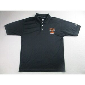VTG Starter Texas Longhorns 2005 Football Polo Shirt Mens Medium Black NCAA M